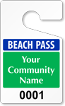 Plastic ToughTags™ for Beach Parking Permits