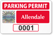 Create Tamper Evident SecuraPass Hologram Parking Permit Decals