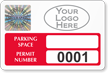 Create Tamper Evident Hologram Parking Permit Decals with Logo