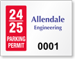 Custom ForgeGuard Tamper Evident Security Parking Permit Insert