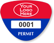 Customizable Parking Permit Bumper Sticker With Logo