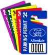 Customizable Parking Permit Hang Tag