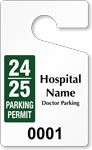 Plastic ToughTags™ for Doctors Parking Permits
