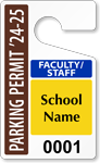 Plastic ToughTags™ for Faculty Parking Permits
