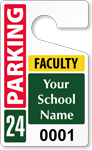 Plastic ToughTags™ for Faculty Parking Permits