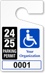 Plastic ToughTags™ for Handicapped Parking Permits