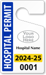 Plastic ToughTags™ for Hospital Parking Permits