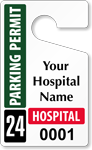 Plastic ToughTags™ for Hospital Parking Permits