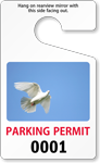 Parking Permit Standard Rearview Mirror PhotoTag