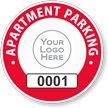 Apartment Window Decal 1.5 in. x 1.75 in.