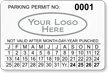 Parking Labels - Design LL13