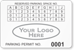 Parking Labels   Design LL14