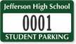 Student Window Decal 2 in. x 3.5 in.