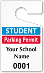 Plastic ToughTags™ for Student Parking Permits