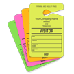 Visitor Parking Pass, Personalizable, Fluorescent Yellow