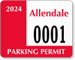 Parking Labels   Design CD4