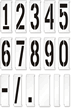 Interlocking Number Floor Stencil Set, 0 9