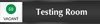 Testing Room   Vacant/Occupied Slider Sign