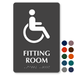 Fitting Room Handicap Symbol TactileTouch™ Braille Sign
