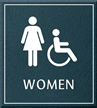 Women Bathroom, Women/Handicapped Sign
