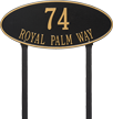Madison Oval Estate Lawn Plaque, Two Lines