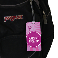 Parent Pick-Up tag for School