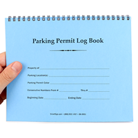 Small Parking Permit Wire-O Bound Log Book