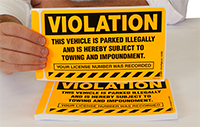 Parking Violation Stickers