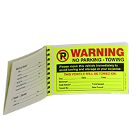 Avoid Towing Warning Stickers