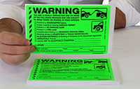 fluorescent Parking Violation Sticker