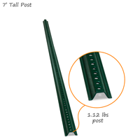 7' Tall Baked Enamel Post