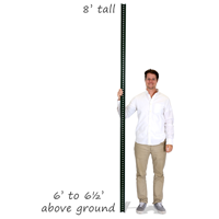 Standard U-Channel Signs Post - 8' tall
