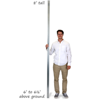 Perforated Steel Sign Post