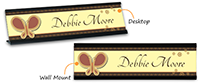 Custom Butterfly Picture Nameplate