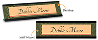 Custom Flora Picture Nameplate
