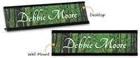 Custom forest picture nameplate