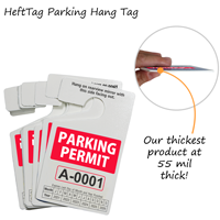HDPE Plastic Parking Hang Tags