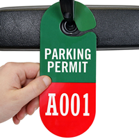 Racetrack Parking Permit Hang Tag