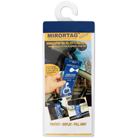 Mirrortag™ Silver Parking Permit Holder