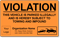 Custom Design Your Own Vehicle Violation Sticker