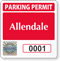 Customizable Tamper-Evident Hologram Parking Permit Decals