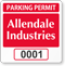Custom Reserved Parking Permit Decal