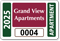 Apartment Window Decal 2 in. x 3 in.