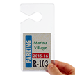 Vertical Parking Permit Insert Hang Tag Holders